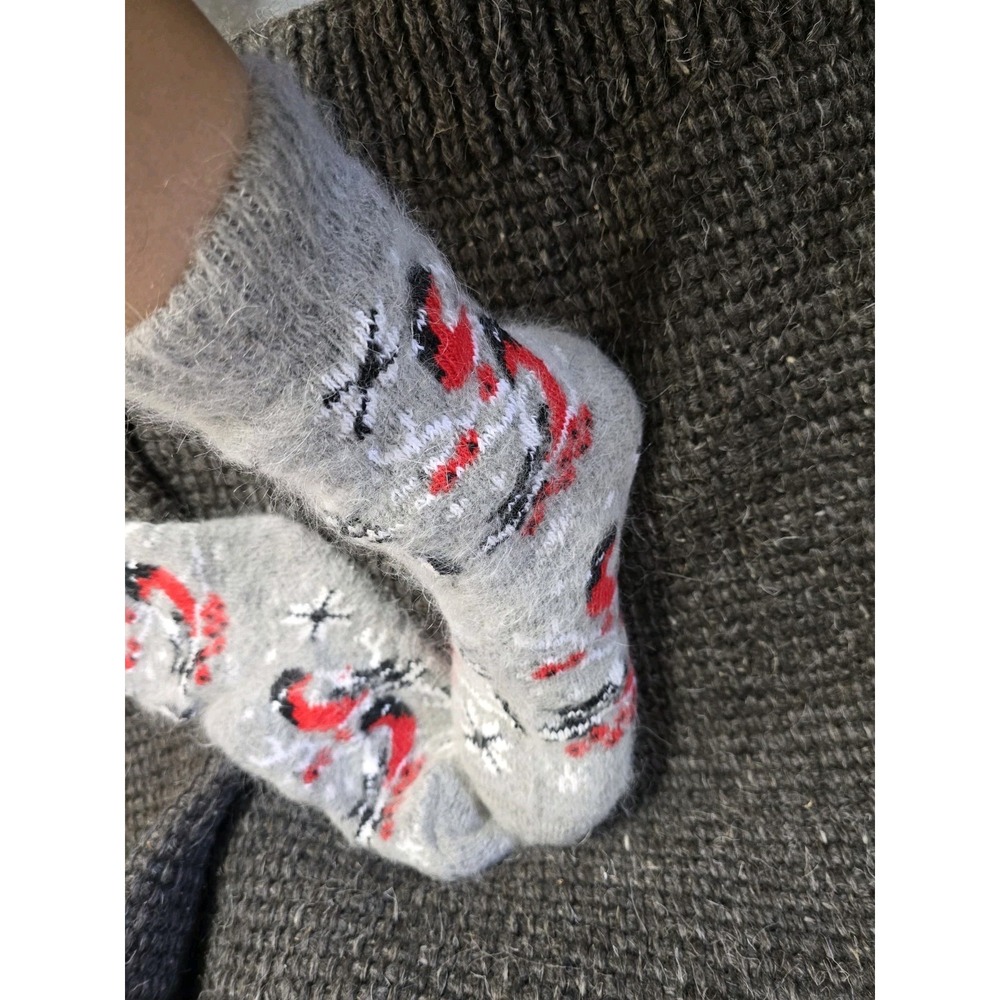 Handmade Goat Down Winter Socks Warm Cozy Snowbird US Women's Medium